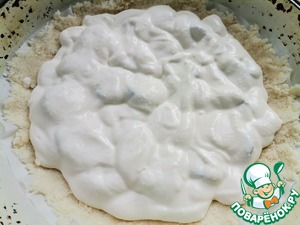 Творожно-сливовый пирог на кокосовой муке
