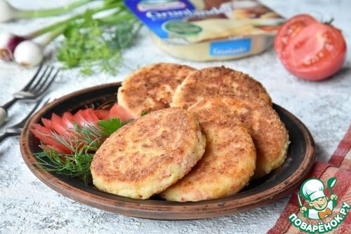 Котлеты из крабовых палочек с сыром